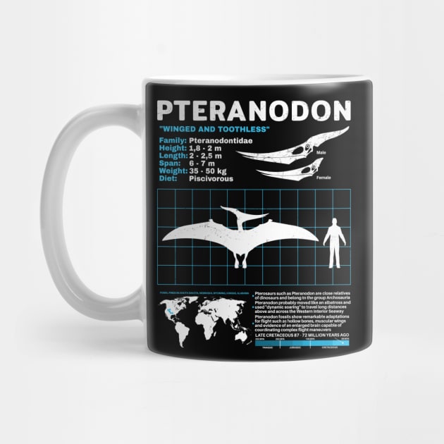 Pteranodon Dinosaur Fact Sheet by NicGrayTees